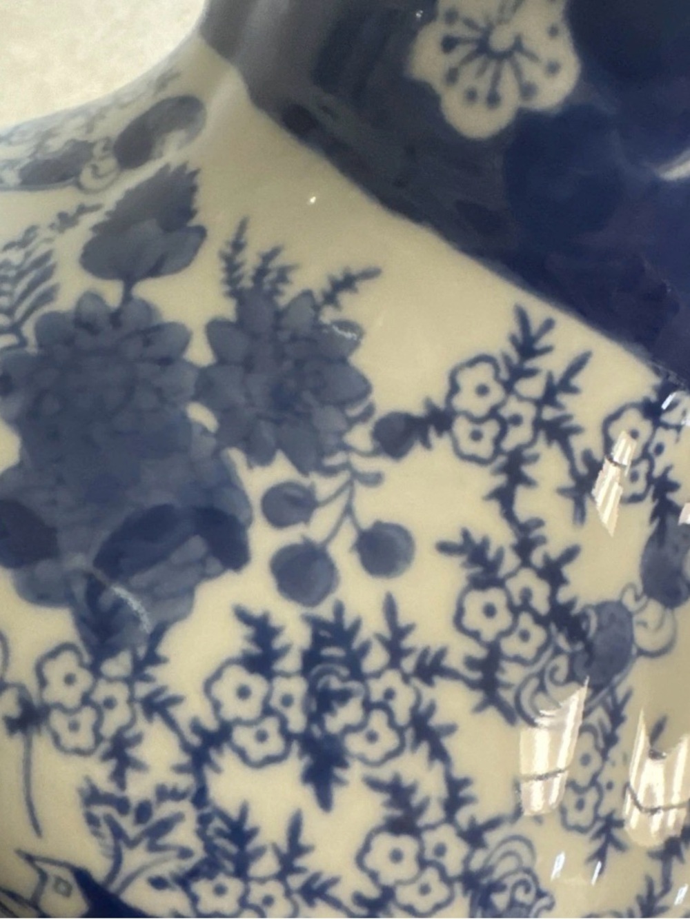 Vintage Blue Willow Pattern Fine Porcelain Pitcher - Picture 4 of 6